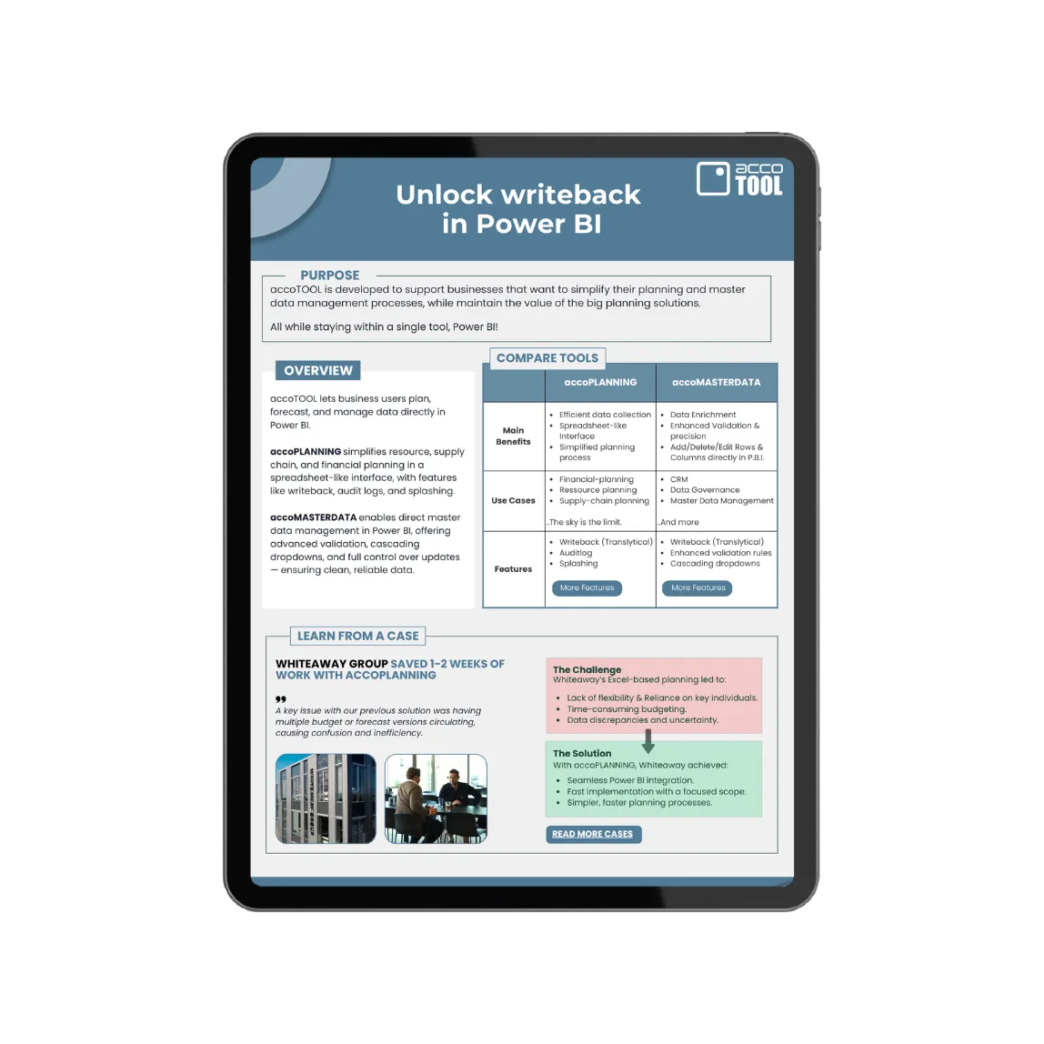 accoTOOL overview one-pager